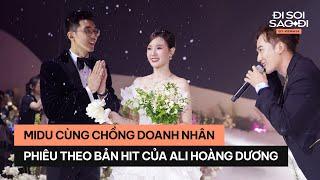 Cô dâu Midu tiếp quẩy cực nhiệt cùng Ali Hoàng Dương tại không gian tiệc cưới hoành tráng