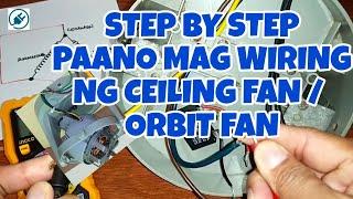 PAANO MAG WIRING NG CEILING / ORBIT FAN @TLETECHCHER