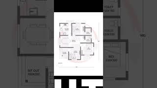 830 sqft House Floor Plan Kerala | Haneed Anugrahas #short #housedesign