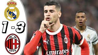 Real Madrid vs AC Milan 1-3- All Goals & Highlights -2024