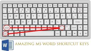 Ms word Amazing shortcut keys