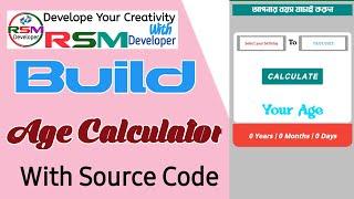 How to Build Age Calculator in Android Studio? - @RSMDeveloper