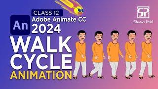 Adobe Animate CC 2024 Advance Level: Walk Cycle Animation | 2D Animation | Hindi