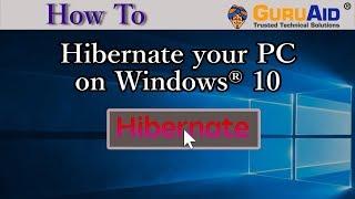 How to Hibernate your PC on Windows® 10 - GuruAid