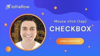 Lottie checkbox icon - Mouse click - Webflow Interactions tutorial