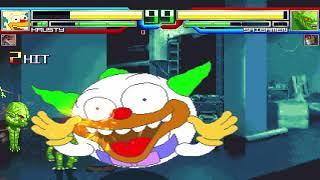 Krusty and Talon VS War Machine and Saibamen M.U.G.E.N.BOSS