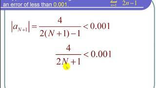 Finding the Number of Terms Needed to Approximate an Alternating Series