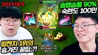 탐켄치 Q스킬 100% 맞추는 RQ 콤보 대공개..! 탑 탐켄치 맷맷 장인초대석 [테스터훈]