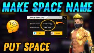 How To Give Space in Free Fire Name in 2024  | Change Free Fire Name In Hindi - Garena Free Fire