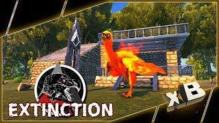 NEW BASE & FIREBIRD TAME! :: MODDED ARK: Extinction :: Ep 7