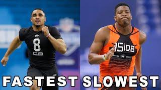 Slowest & Fastest: Top 10 Starting QB's 40-Yard Dash Times!