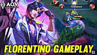 AOV : FLORENTINO GAMEPLAY | IN DS LANE - ARENA OF VALOR LIÊNQUÂNMOBILE ROV