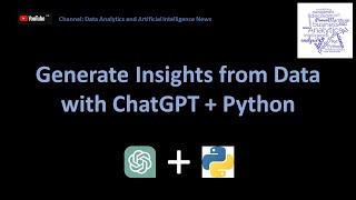 Generate Insights from Data with ChatGPT + Python | TUTORIAL