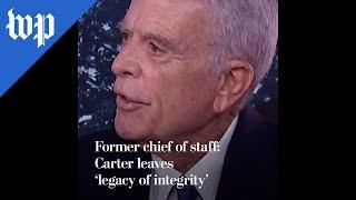 Former chief of staff: Carter leaves 'legacy of integrity'