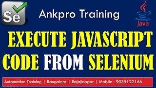 Selenium with Java 51 - Execute JavaScript code from Selenium | How to use JavaScriptExecutor?