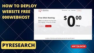 how to deploy website on 000webhost free