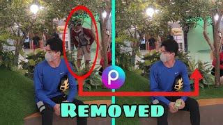 How to remove Person/object, erase unwanted something on your photo (PicsArt)