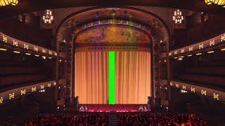 Green Screen Curtain Intro HD video animation  Curtain opening , curtain closing  chroma key