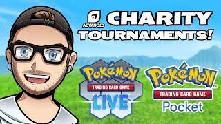 ADVANCEDgg TCG Live and TCG Pocket Charity tournaments ALL DAY!! #shorts