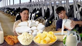 Italian Farm to Table: Cheese Chechil & Mozzarella & Sour Cream from 120 Liter Milk