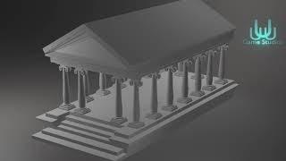 Ancient Temple in Blender 2 9  Garni Temple 3D 3D Arch Timelapse