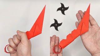 Origami NINJA KARAMBIT  How to make a paper weapons