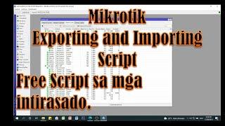 EXPORT AND IMPORT MIKROTIK SCRIPT WITH FREE SCRIPT