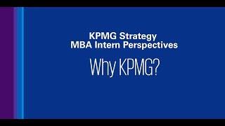 Why KPMG?