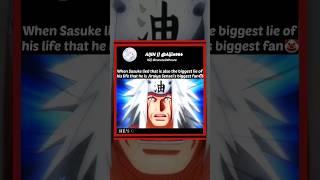 Biggest Fan of Jiraiya Sensei Sasuke Uchiha 