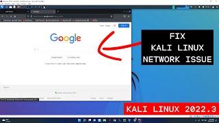 Fix Kali Linux Internet Connection - Browser Not Working