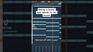 Making a 6lack type melody in 60 seconds  sad 6lack type beat tutorial