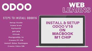 How to install odoo 16 on mac m1 chip | Odoo installation setup tutorial