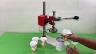 Paper glass sealing machine | Manual Paper glass sealing machine | Paper cup sealing machine