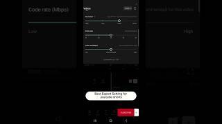 High Quality Export Settings For youtube shorts in Capcut | Capcut Tutorial | #shorts #shots #tips