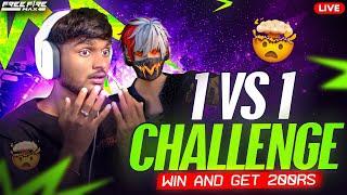 1 VS 1 CHALLENGE WIN AND GET 200₹GUILD TRAILS| FREE FIRE IN TELUGU |  #msu #freefire