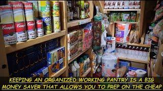 NEVER WORRY ABOUT RUNING OUT OF FOOD & SAVE MONEY BY DOING THIS WITH YOUR WORKING PANTRY