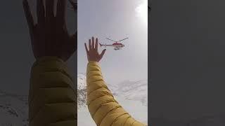 SOS Helicopter Rescue in the Alps #switzerland #hiking #winter #backpacking