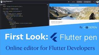 REVIEW: Flutter pen an online code editor for Flutter developers | By CODEPEN