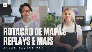 Rotação de mapas, replay e muito mais // Atualização Dev – VALORANT