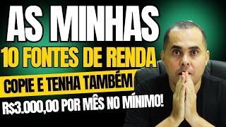 REVELEI TUDO! Descubra as Minhas 10 Fontes de Renda e Como Ganhar R$3.000+ Mensais DE RENDA PASSIVA