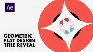 Geometric flat design title reveal in After Effects | Motion Design Tutorial