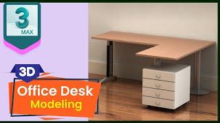 How to Make Office Table in 3ds Max  I  Office Furniture Modeling for Beginner