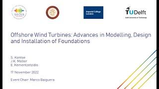 Offshore Wind Turbines  Advances in Modelling, Design and Installation of Foundations