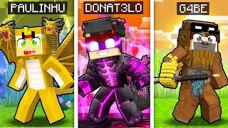 MINECRAFT... MAS TEMOS RAÇAS de KAIJUS!! (Godzilla,King Ghidorah,Kong)