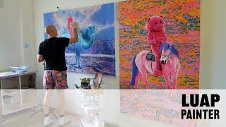 Interview with contemporary artist LUAP about his career and Pink Bear, a symbol of reconnection.