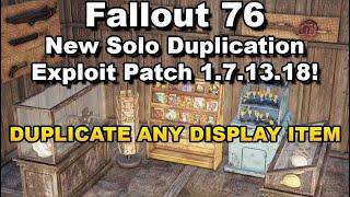 Fallout 76 duplication exploit glitch plus public build link