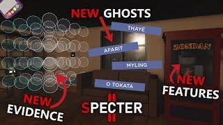 FOUR NEW GHOSTS, NEW FEATURES, AND A NEW EVIDENCE! - Roblox Specter 2 - Update 1.13 & 1.14 Showcase!