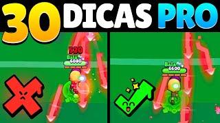 30 DICAS PROFISSIONAIS para jogar como PRO PLAYER no Brawl Stars!