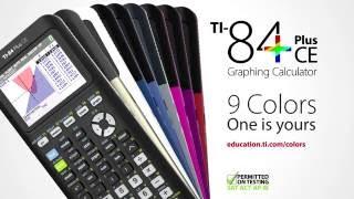 TI-84 Plus CE graphing calculator - available in 9 fun colors