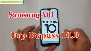 Samsung Galaxy A01 Frp Bypass Android 10.0 without PC / not install Apk.